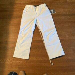 Men's White Snow Pants